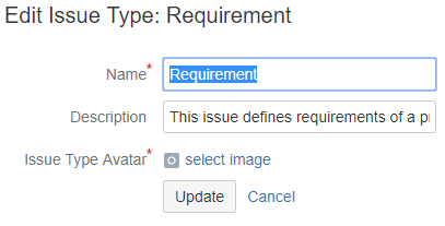 Jira global issue type edit