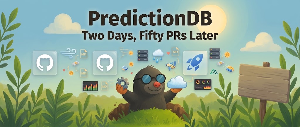 PredictionDB – Two Days, Fifty PRs Later