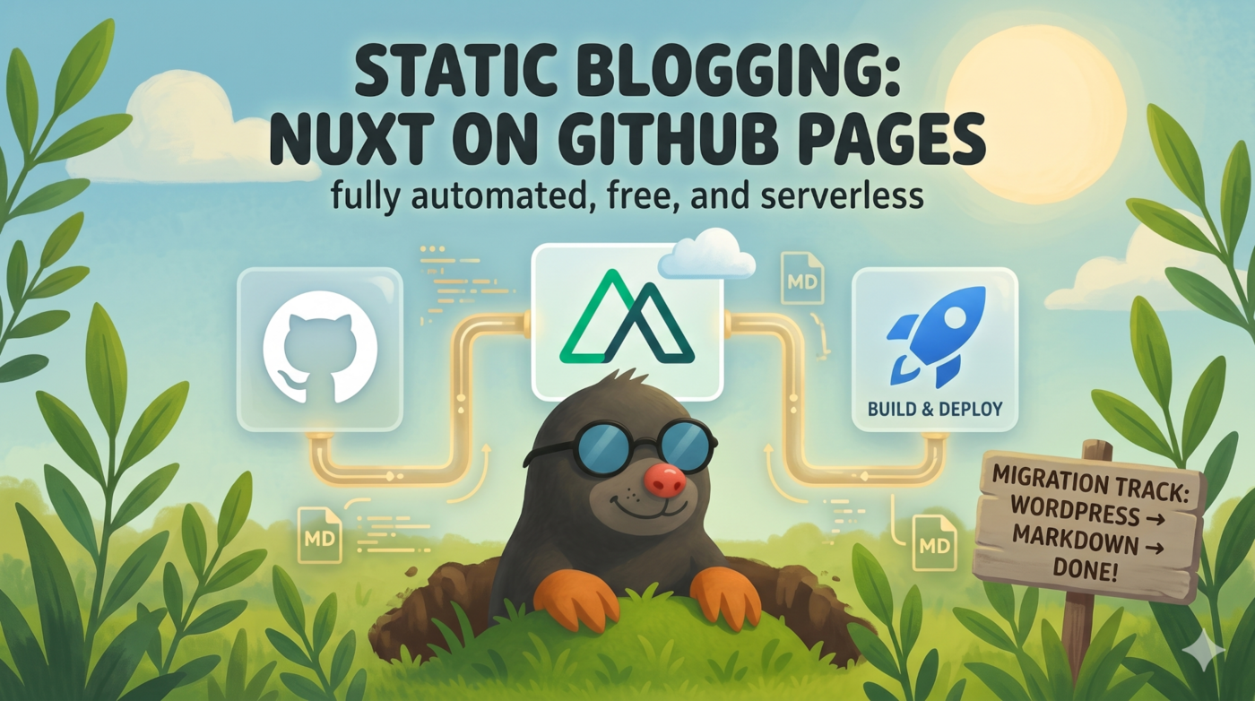 Publishing a Static Blog on GitHub Pages with Nuxt